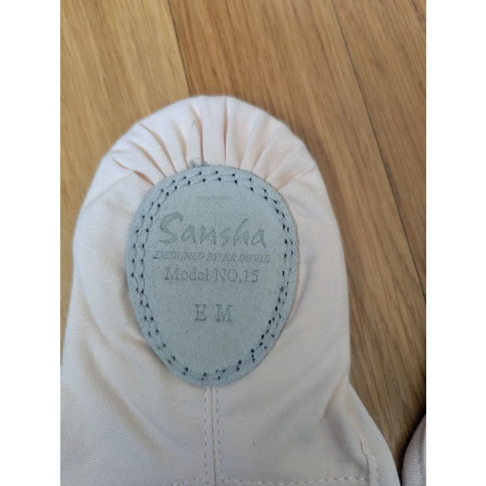 Sansha Star Split Ballet Shoes Pink Canvas Youth 11.5